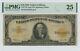1922 $10 Gold Certificate FR#1173 Large S/N PMG Very Fine 25