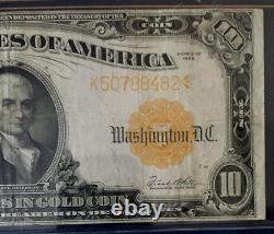 1922 $10 Gold Certificate Fine/vf, Large Size, Speelman/white 9120