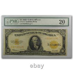 1922 $10 Gold Certificate Hillegas VF-20 PMG