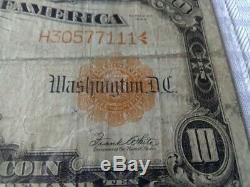1922 $10 Gold Certificate Large Note S/N FR# 1173 PMG V Fine 20 with Free shipping