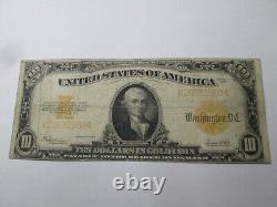 1922 $10 Gold Certificate Large Size Note Fine Condition