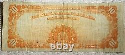 1922 $10 Gold Certificate Large Size Note Speelman White Mule Fr 177m VERY FINE
