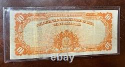 1922 $10 Gold Certificate Large Size Note Vf++