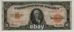 1922 $10 Gold Certificate Note Large S/n Fr. 1173 Pmg Very Fine Vf 25 (045)