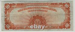 1922 $10 Gold Certificate Note Large S/n Fr. 1173 Pmg Very Fine Vf 25 (496)