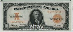 1922 $10 Gold Certificate Note Large S/n Fr. 1173 Pmg Very Fine Vf 30 (794)