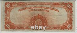 1922 $10 Gold Certificate Note Large S/n Fr. 1173 Pmg Very Fine Vf 30 (854)