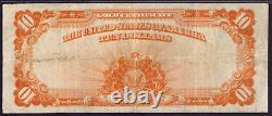 1922 $10 Gold Certificate Note Speelman White Fr. 1173 Pcgs B Very Fine Vf 25