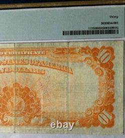 1922 $10 Gold Certificate Pmg30 Very Fine, Speelman/white 8947