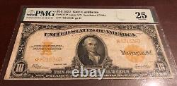 1922 $10 Gold Certificate Star Note Large S/n Fr. 1173 Pmg Very Fine 25