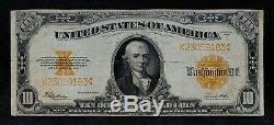 1922 $10 Gold Certificate Very Fine! -Speelman/White- 351K