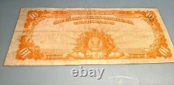 1922 $10 Gold Coin Gold Large Note Gold Certificate Very Fine