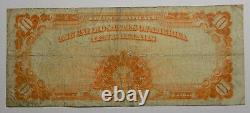 1922 $10 Large Size Gold Certificate Choice Fine, some crispness