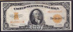 1922 $10 Large Size Gold Certificate Note Fr. 1173 Pcgs B Very Fine Vf 30