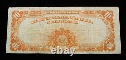 1922 $10 Ten Dollar Fr #1173a Gold Cert Loc 2 Speelman White Very Fine Vf