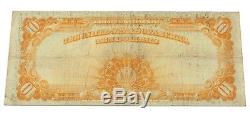 1922 $10 Us Gold Note in Fine Condition Fr. 1173
