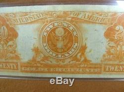 1922 $20.00 Gold Coin Certificate FR 1187 Spellman/White Very Fine Ungraded