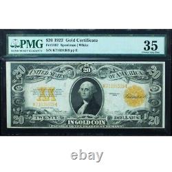 1922 $20 Gold Certificate FR# 1187 PMG 35 Very Fine, Incredible Eye Appeal