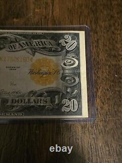 1922 $20 Gold Certificate Fr. 1187 Fine See Photos