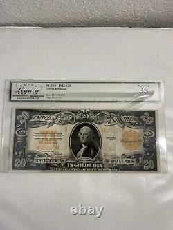 1922 $20 Gold Certificate Fr. 1187 Legacy Graded