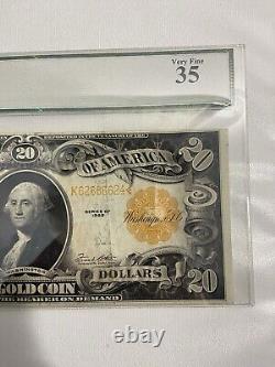 1922 $20 Gold Certificate Fr. 1187 Legacy Graded