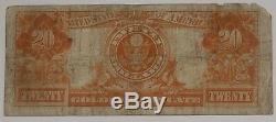 1922 $20 Gold Certificate Fr#1187 Net Fine Missing Corner/tear (919)