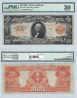 1922 $20 Gold Certificate Fr 1187 PMG Very Fine-30