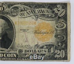 1922 $20 Gold Certificate Fr#1187 Vg / F Very Good To Fine (059)