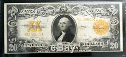 1922 $20 Gold Certificate LARGE SIZE PMG 25 Very FINE Fr#1187 SPEELMAN WHITE