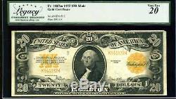 1922 $20 Gold Certificate Mule Fr. 1187m Very Fine #K544932