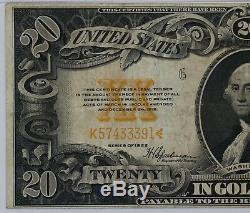 1922 $20 Gold Certificate Note Fr#1187 Pmg Very Fine 25 (391)