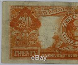 1922 $20 Gold Certificate Note Fr#1187 Pmg Very Fine 30 (800)