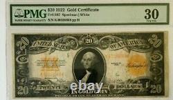 1922 $20 Gold Certificate Pmg30 Very Fine Speelman/white Legal Tender Dont Miss