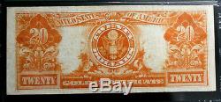 1922 $20 Gold Certificate Pmg 25 Vry Fine Free Ship! Bright Clean Note