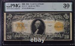 1922 $20 Gold Certificate Speelman White PMG 30