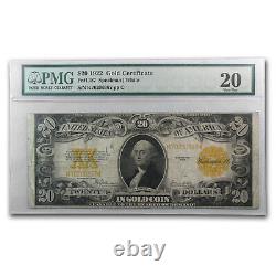 1922 $20 Gold Certificate VF-20 PMG (Fr#1187) SKU#78392