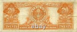 1922 $20 Large Gold Certificate George Washington Super Fresh Very Fine