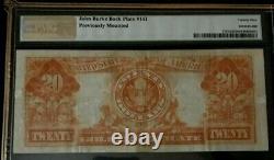 1922 $20 Large Gold Certificate Pmg 25 Very Fine, Mule, Speelman/white