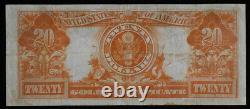 1922 $20 Large Size Gold Certificate Us Paper Money Note Very Fine++