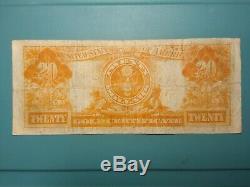 1922 $20 Twenty Dollar Gold Certificate Note. Choice fine