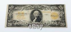 1922 $20 US Gold Certificate Fine Very Fine Condition Fr #1187