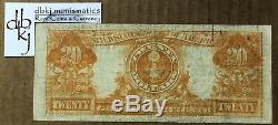 1922 $20 US Gold Certificate Fr #1187 Very Fine +