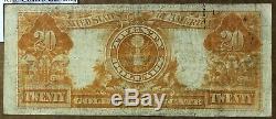 1922 $20 US Gold Certificate Fr #1187 Very Fine +