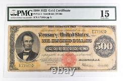 1922 $500 Gold Certificate Fr#1217 15 Choice Fine PMG 1730