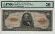 1922 $50 Gold Certificate Fr. 1200 Large S/n Pmg Certified Very Fine Vf 20(516)