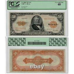 1922 $50 Gold Certificate Fr#1200 PCGS Currency Extremely Fine 40