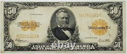 1922 $50 Gold Certificate Large Note Scarce -Very Fine- Speelman/White 358B