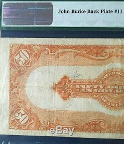 1922 $50 LARGE GOLD CERTIFICATE PMG 25 VERY FINE Fr#1200m MULE pp A, bp 11