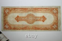 1922 $50 Large Size Gold Certificate Yellow Seal Grading Very Fine (JENA-275)
