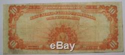 1922 F TEN Dollar GOLD CERTIFICATE U. S. Large Note Speelman / White F #32B94